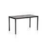 KETTLER table 140*70cm HPL Jura, CUBIC leg set dark grey