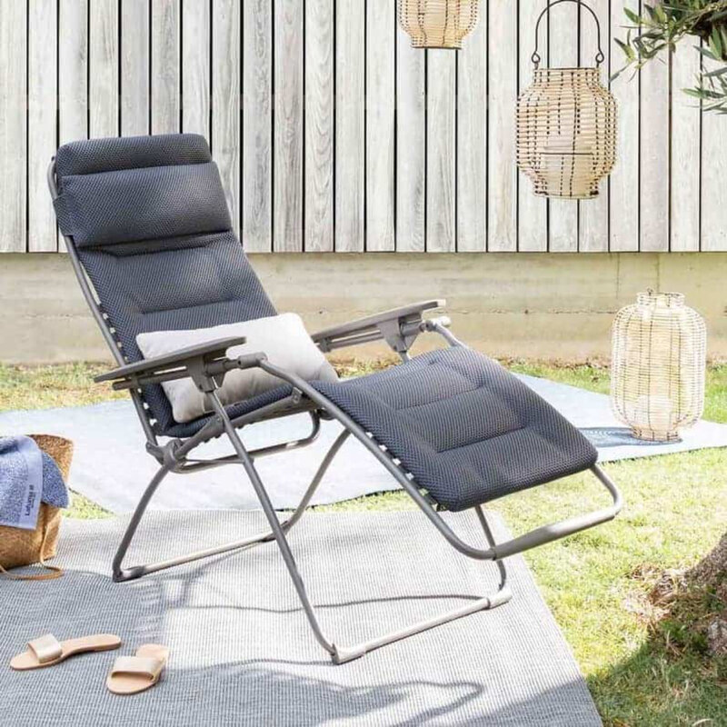 Lafuma Lafuma Relaxchair FUTURA BEComfort DARK GREY titanium frame