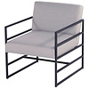 Hartman Amsterdam LOUNGE chairs Charcoal frame, light grey  Sunbrella