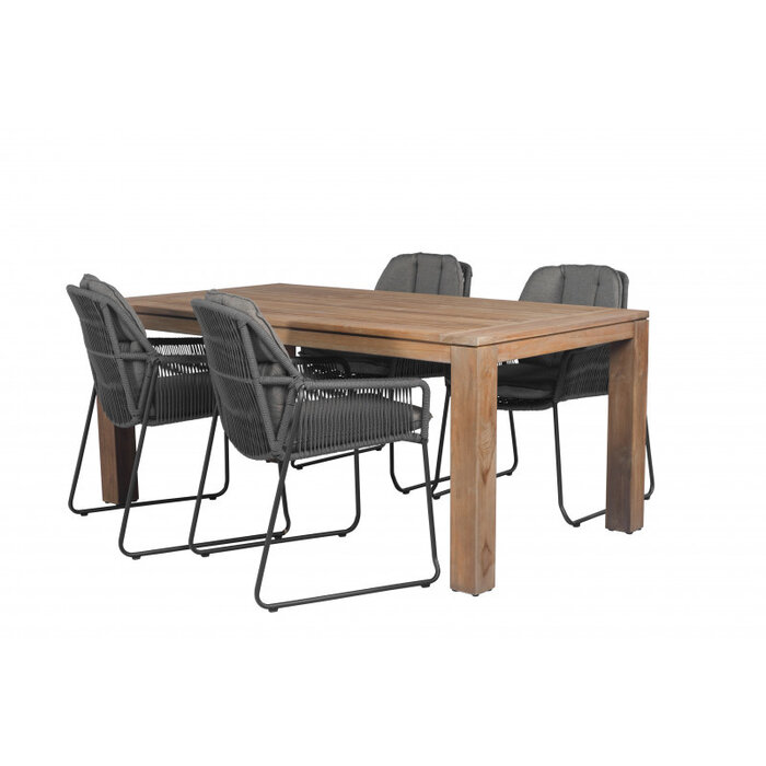 Tierra Outdoor Tierra Outdoor Alaska Dining  vintage Teak Table 180 cm