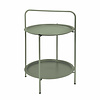 Pro Garden Steel table 50cm diameter h66 matt green