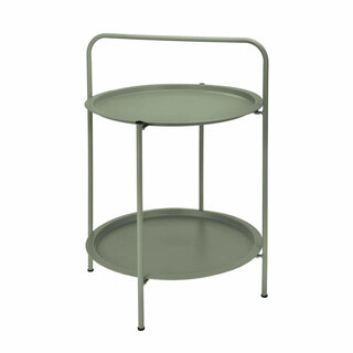 Pro Garden Steel table 50cm diameter h66 matt green