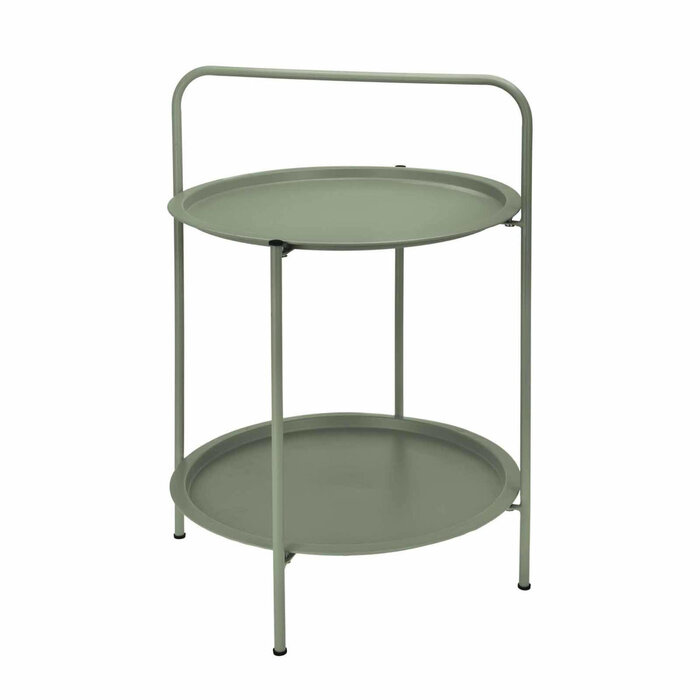 Pro Garden Tafel staal 50cm diameter h66 mat groen