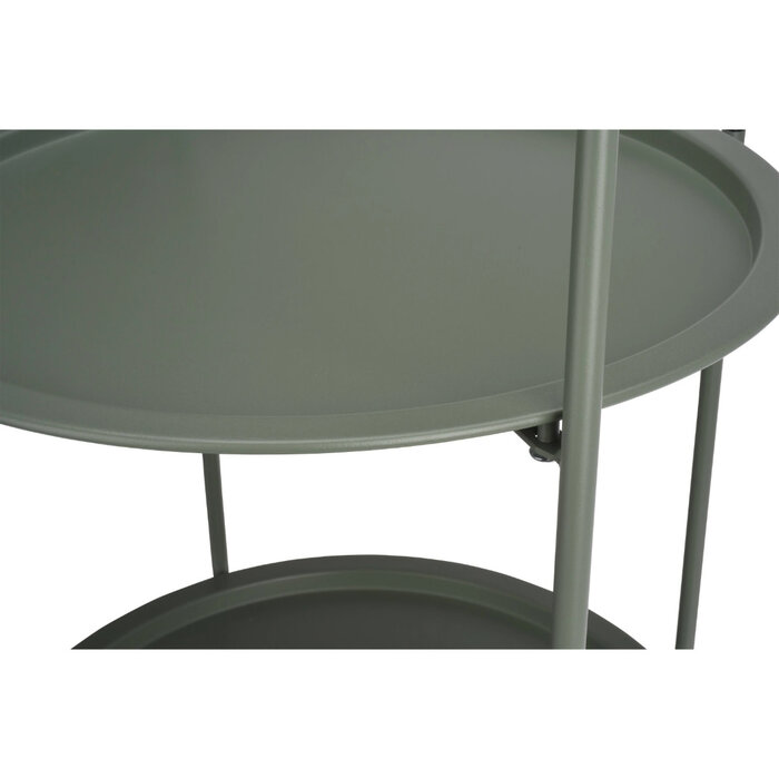 PROGARDEN Pro Garden Tafel staal 50cm diameter h66 mat groen