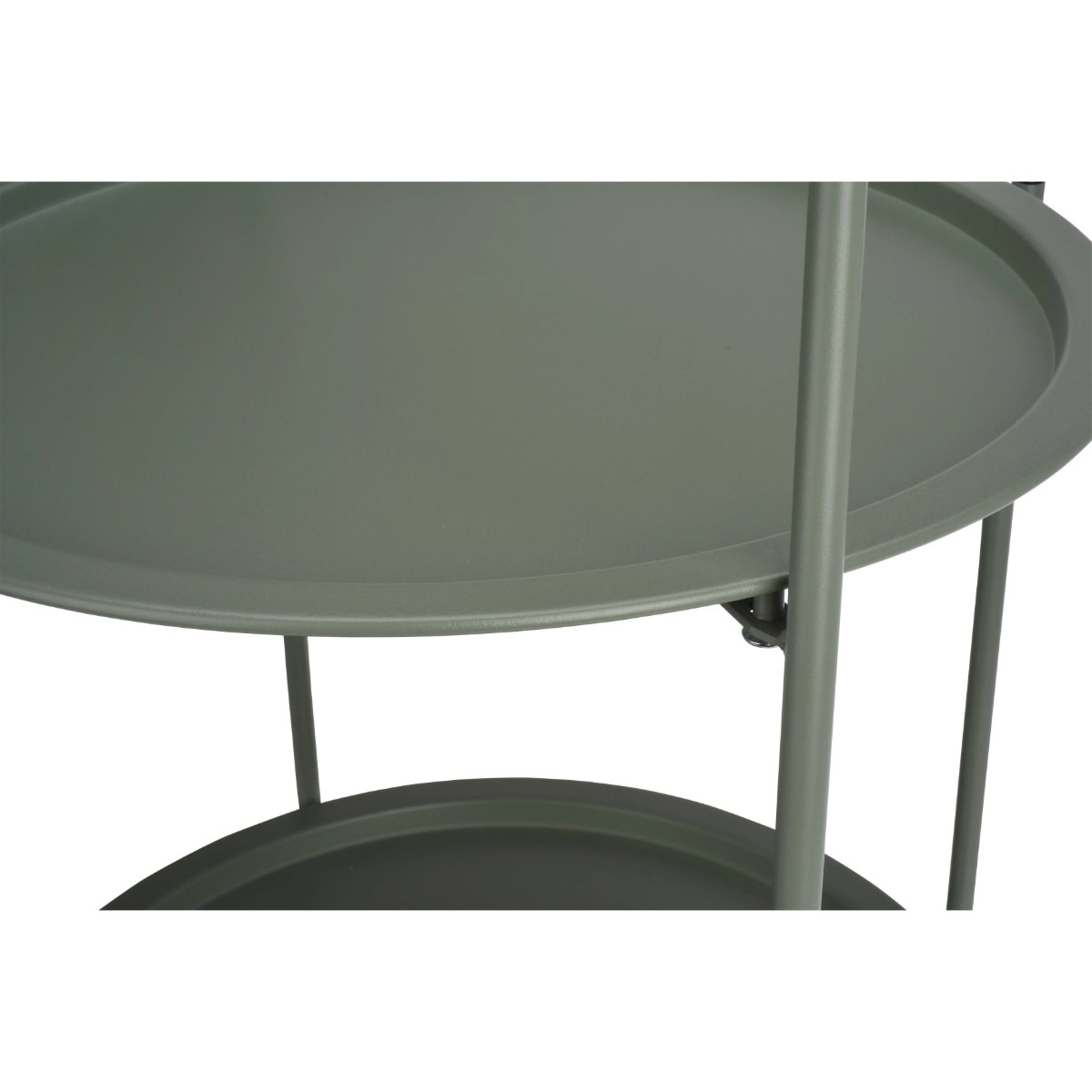 Pro Garden Tafel staal 50cm diameter h66 mat groen