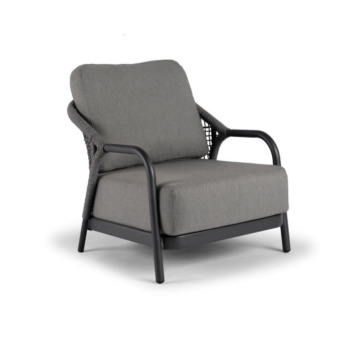Tierra Outdoor Tierra Outdoor Fiona 4-piece 3-seater sofa set anthracite frame / charcoal gray cushions