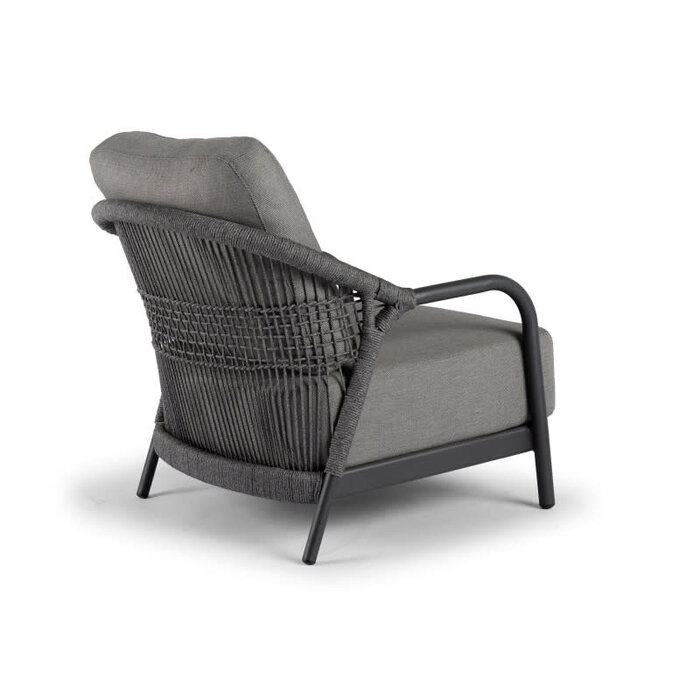 Tierra Outdoor Tierra Outdoor Fiona 4-piece 3-seater sofa set anthracite frame / charcoal gray cushions