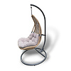 Hamilton Bay Hanging chair EGG, KD-FOLDABLE Grey frame, beige cushion