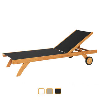 Traditional Teak Traditional Teak  KATE lounger teak met batyline