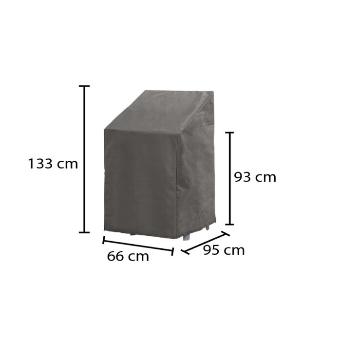 OUTDOOR COVERS Premium beschermhoes stapelstoelen tot 95cm, 66x95x133/93cm
