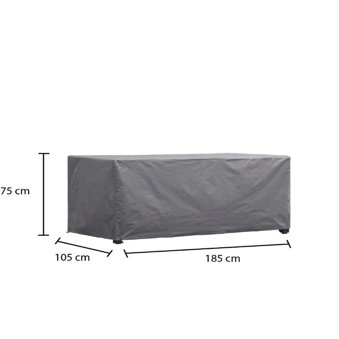 WINZA OUTDOOR COVERS Premium beschermhoes tafel tot 180cm, 185x105x75cm - art.10783