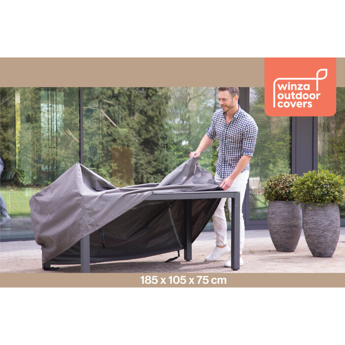 WINZA OUTDOOR COVERS Premium beschermhoes tafel tot 180cm, 185x105x75cm - art.10783