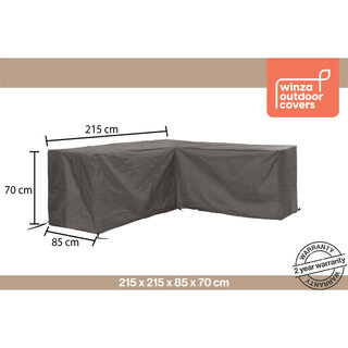 WINZA OUTDOOR COVERS Premium L-vormige Loungeset beschermhoes maat 215x215x85x70 cm art.10892