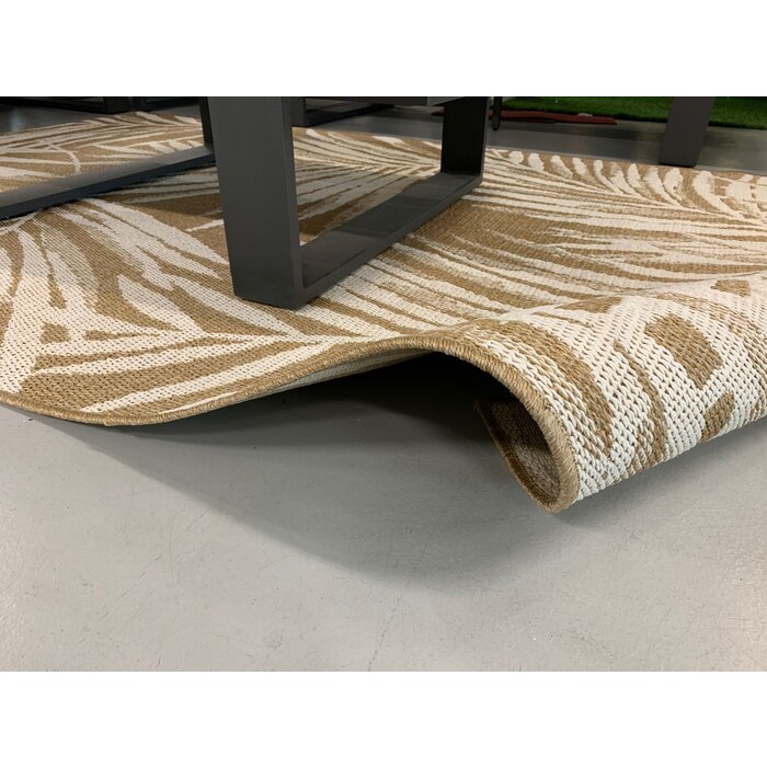 PROGARDEN Ambiance vloerkleed outdoor 230x160cm IND664 palm beige