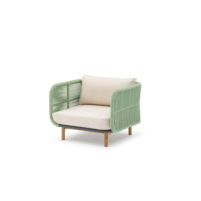 Hamilton Bay Outdoor Hamilton Bay HUG loungeset +Chair Palm green-Champagne  310*220*90*h75cm