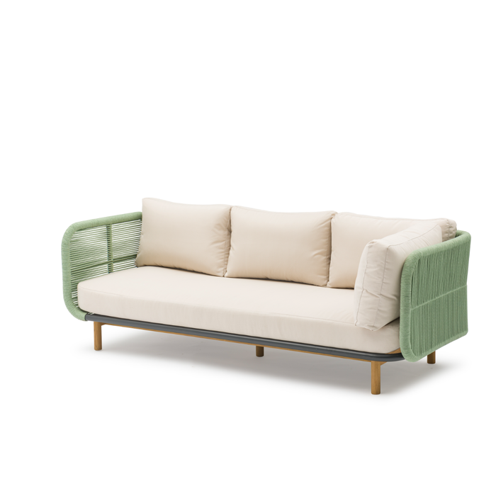 Hamilton Bay Outdoor Hamilton Bay HUG loungeset +Chair Palm green-Champagne  310*220*90*h75cm