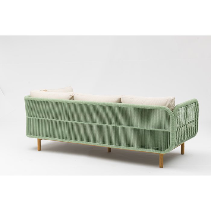 Hamilton Bay Outdoor Hamilton Bay HUG loungeset +Chair Palm green-Champagne  310*220*90*h75cm