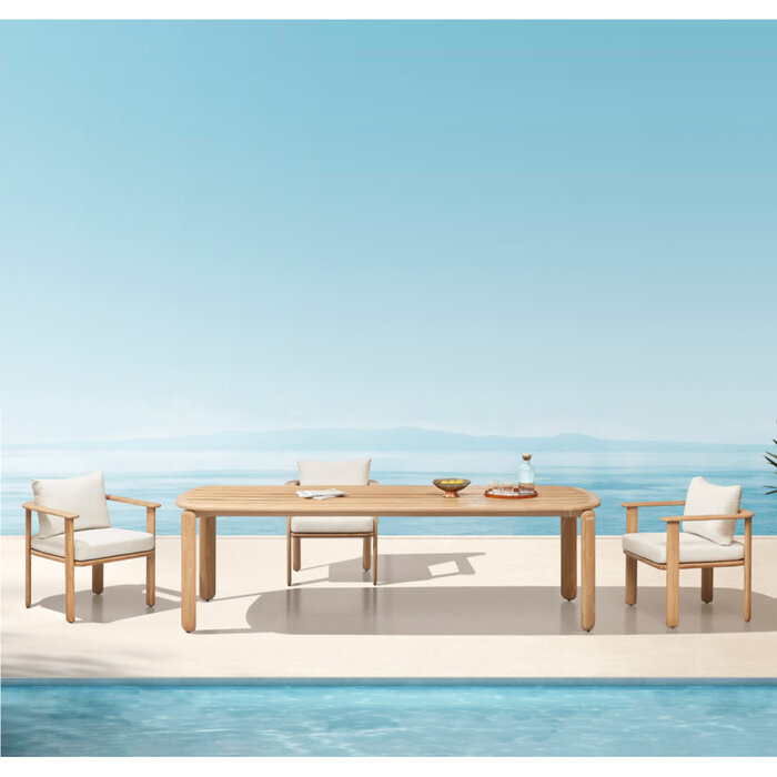 Higold Higold Pallisad dining table honey cream teak 268*107cm