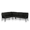 Tierra Outdoor LIV LOUNGE DINING SET, LEFT 2-delig BLACK , zonder tafel TO-5173