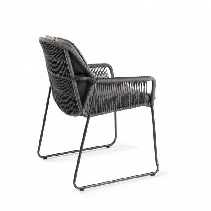 Tierra Outdoor Tierra Outdoor 7-delig set RIVERA armstoel met OMNIGO 150cm tafel GRIJS-TEAK