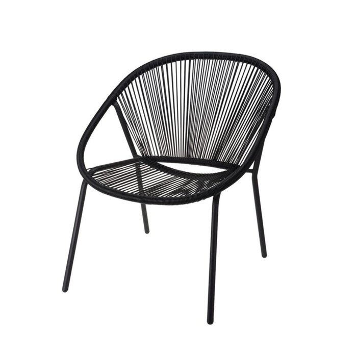 PROGARDEN  Ambiance STACKING CHAIR metal with black wire