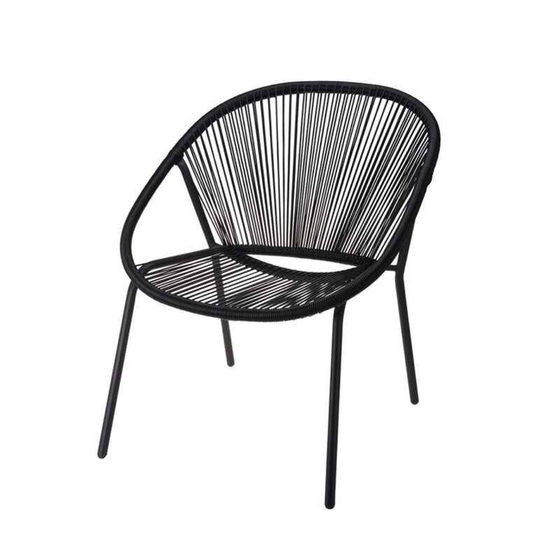 PROGARDEN  Ambiance STACKING CHAIR metal with black wire