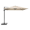 Platinum Zweefparasol Challenger T2 premium 3x3 grijs frame - Champagne doek