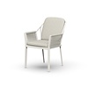 Tierra Outdoor Liv Dining Chair met wit frame inclusief zitkussens - diverse kleuren - kleur