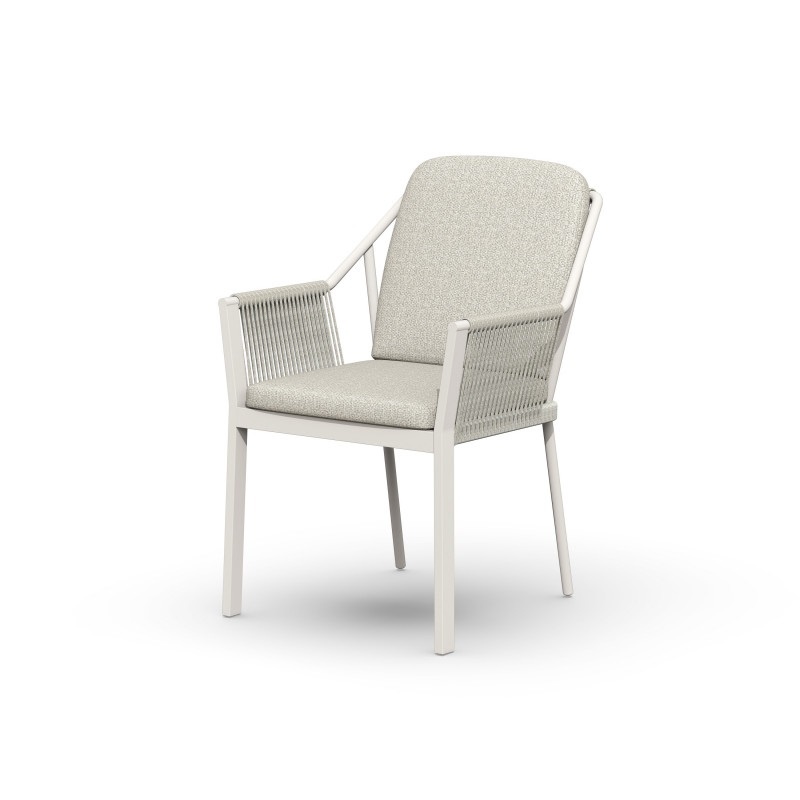 Tierra Outdoor Tierra Outdoor Liv Dining Chair met wit frame inclusief zitkussens - diverse kleuren - kleur