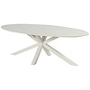 Hartman Xander dining tablle Oval - alu ceramix - 220x120cm - Royal White