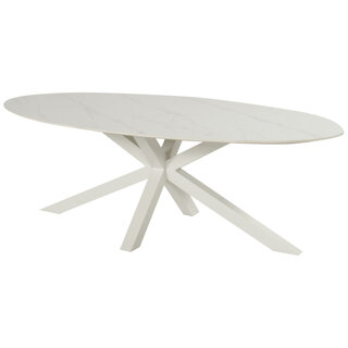 Hartman Hartman Xander dining table Oval - alu ceramix - 220x120cm - Royal White