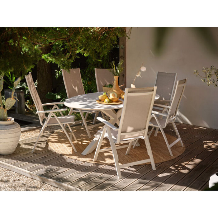 Hartman Hartman Xander dining tablle Oval - alu ceramix - 220x120cm - Royal White