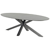 Hartman Xander dining table Oval - alu ceramix - 220x120cm - Xerix Gray