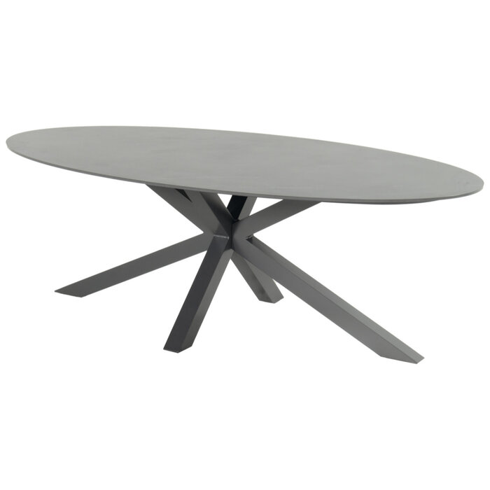 Hartman Hartman Xander dining table Oval - alu ceramix - 220x120cm - Xerix Gray