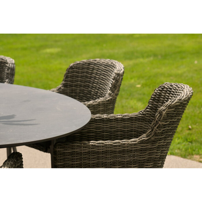 Hartman Hartman Xander dining table Oval - alu ceramix - 220x120cm - Xerix Gray