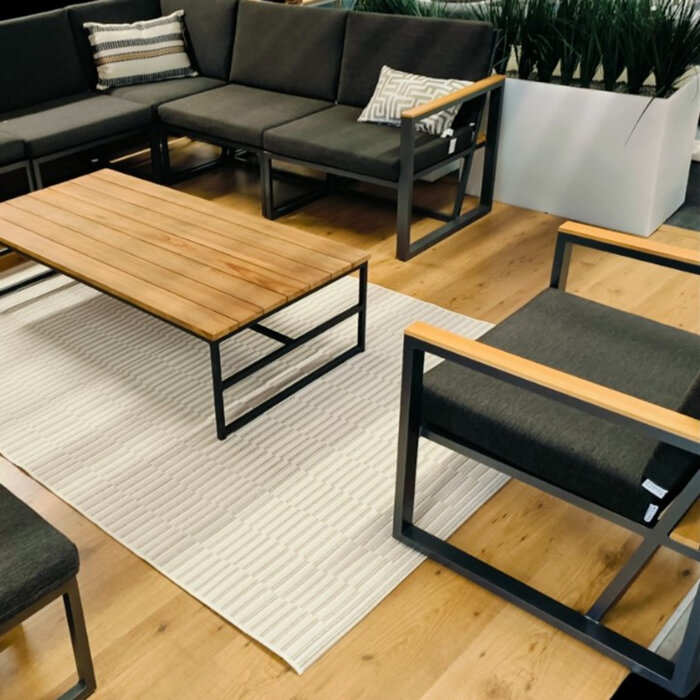 Kettler KETTLER Outdoor karpet STRIPE Beige grijs rechthoek -