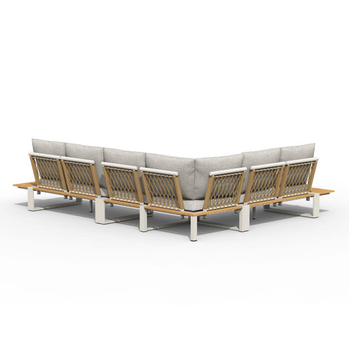 Tierra Outdoor Tierra Outdoor Seto Lounge Set Complete Creme Wit - Dove kussens - TO-5528