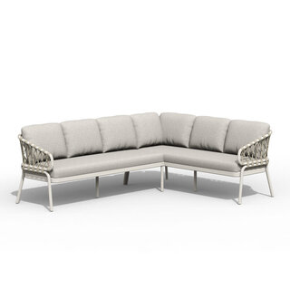Tierra Outdoor Tierra Outdoor Natal Lounge Dining Set Rechts Creme Wit - Dove kussens - TO-5579