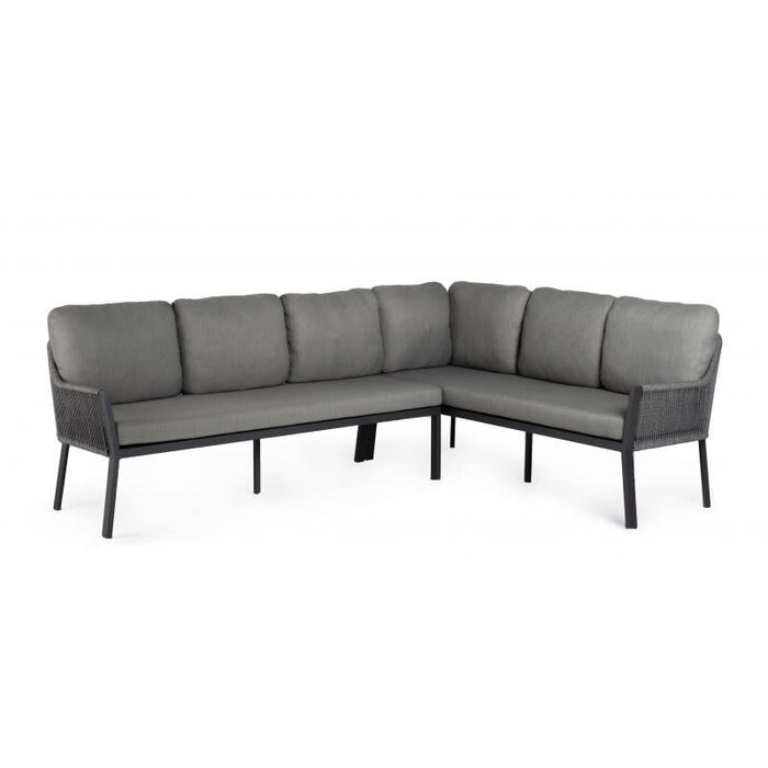Tierra Outdoor Tierra Outdoor LIV LOUNGE DINING SET CHARCOAL, RIGHT 3-pieces, With table HPL FOREST
