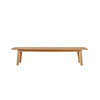 Traditional teak LUNA backless bench 202cm art. 7.99.10.16.01