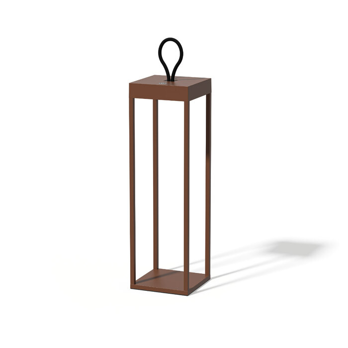 Qoozii Lantern Bali 50cm -Corten Rustic - LED