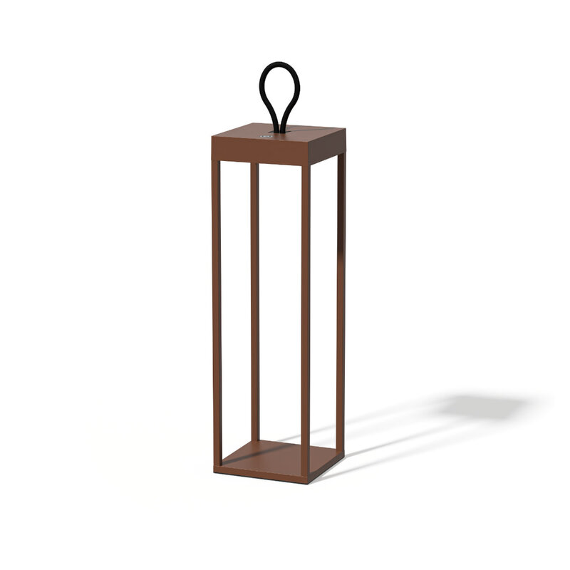 Qoozii Lantern Bali 50cm -Corten Rustic - LED