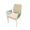 Tierra Outdoor Liv Dining Chair inclusive cushions, white frame,