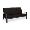 Tierra Outdoor Queens 3-seater sofa bench - Verstelbaar in de rug - Antraciet frame / ZWART kussen art.TO-6971
