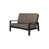 Tierra Outdoor Queens Lounge 2-Seater sofa bench Antraciet frame / charcoal grijs kussen
