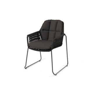 Tierra Outdoor Tierra Outdoor Rivera Dining Stapelstoel Charcoal - Zwart - TO-5016