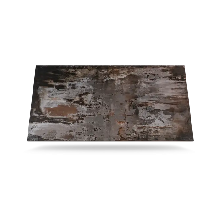 Proloisirs Proloisirs AGIRA table 100x100 dark gray frame + dekton trilium top