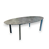 KETTLER diningtafel OVAAL 240x132cm HPL Jura, Edge poot antraciet