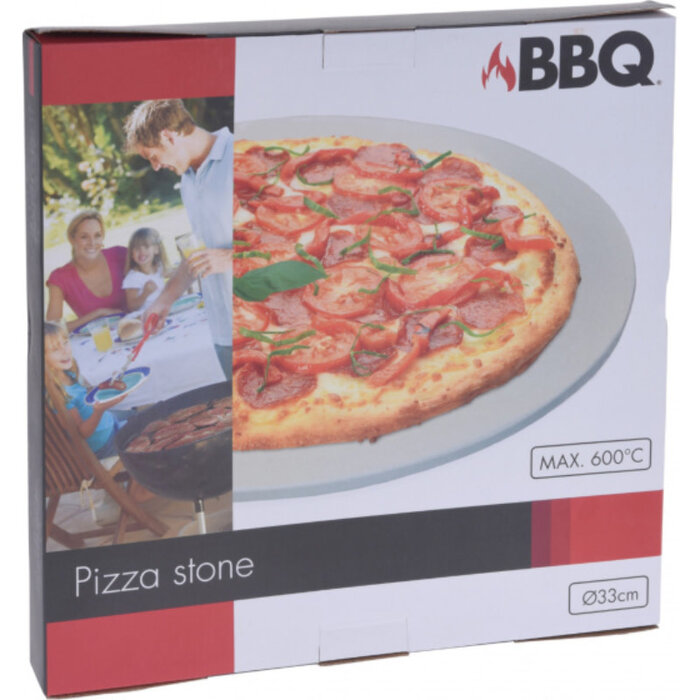 BBQ BBQ Pizzasteen 33cm voor de barbecue geschikt tot 600graden