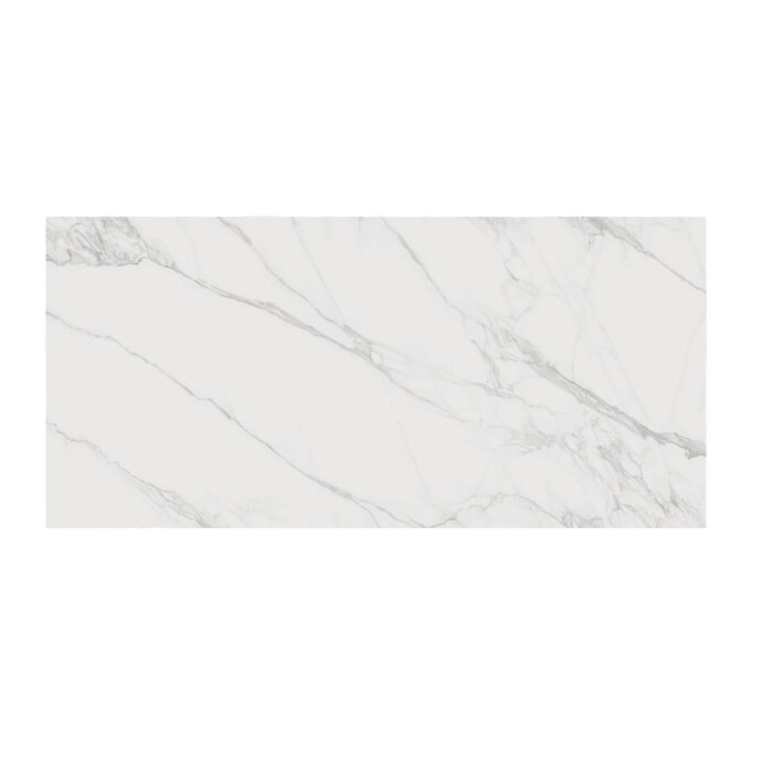 Proloisirs AMBER extension table 180/230/280 CM WHITE - CALACATTA CERAMIC TOP